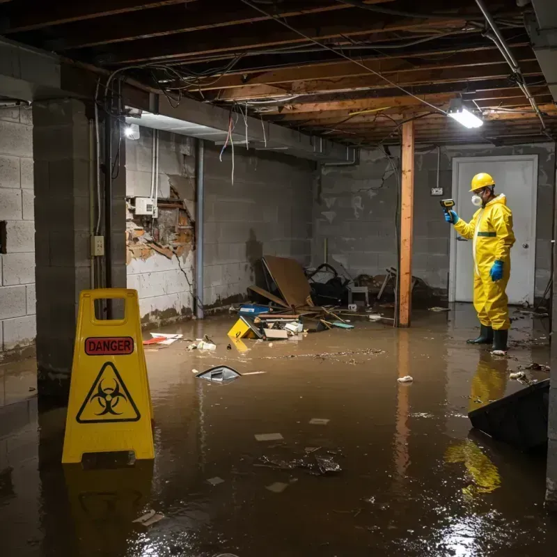 Flooded Basement Electrical Hazard in Falcon Lake Estates, TX Property